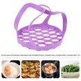 thumbnail image 3 of 1Pc Multifunctional Handheld Steamer Silicone Vegetable Basket Drain Basket, 3 of 8