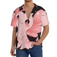 thumbnail image 1 of Fotbe Cute Axolotl Sakura Blossoms A Camisa Estampada de Manga Corta para Hombre, Casual de Verano, Estilo Playero, Sin Arrugas-Medium, 1 of 5