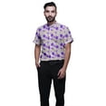 thumbnail image 1 of BESTMAN Printed Shirts For Men Short Sleeve Button Down Casual Cotton Shirt, 1 of 1