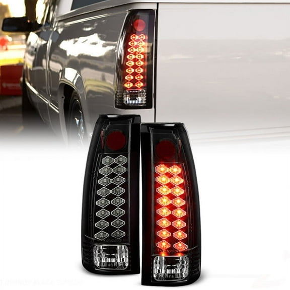 Blk 1988-1998 Chevy Silverado GMC Sierra Suburban Tahoe Lumileds LED Tail Lights