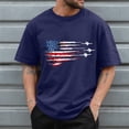 thumbnail image 2 of UAYOTSE Men American Flag Patriotic Eagle T Shirt 4th of July Skull Round Neck Short Sleeve,Sizes XL, 2 of 7