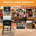 thumbnail image 7 of 2-in-1 Tabletop/Cart 20-Ounce Commercial Popcorn Machine - 1440W Nostalgia Popcorn Maker with Tempered Glass & Storage Cabinet, Movie Pop corn Machine for Parties, Events & Home Theater (Black), 7 of 7