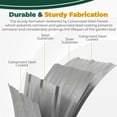 thumbnail image 5 of Galvanized Raised Garden Bed, 6 by 2 feet Lightweight Planter Boxes Outdoor with Easy Assembly, Large Garden Bed for Vegetables, Fruits, Flowers, Silver, Pack of 2, 5 of 8