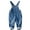 Blue-2085, variant on KIDSCOOL SPACE Baby Boy Girl Ripped Denim Cute Workwear Jean Overalls, 2-3 Years