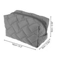 thumbnail image 2 of Unique Bargains 1 Pc Lady Portable Make Up Organizer Case for Outdoor Activities Gray Polyester, 2 of 5