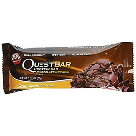 brownie quest bar ounce protein chocolate pack walmart