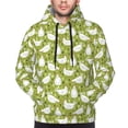 thumbnail image 4 of Hoodies for Men - Minimalist Funny Chicken Green Long Sleeve Comfrt Men'S Fashion Hoodies & Sweatshirts, Sweatshirts for Men Hoodies Pullover Clothing Clothes with Pouch, 4 of 7