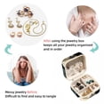 thumbnail image 4 of Rabbit Travel Portable Square Display Case Decorative Box Jewelry Stand Earring Holder for Girls and Women: Stores Rings, Earrings, Necklaces, Bracelets, and More, 4 of 6