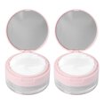 thumbnail image 1 of Milisten 2Pcs Portable Empty Loose Powder Box Mirror Powder Container Elastic Denser Little Mesh Makeup Case with Powder Puff Pink, 1 of 5