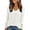 White, variant on PRETTYGARDEN Women's Long Sleeve Shirts Ribbed Knit V Neck Tee Dressy Casual Blouses Going Out Tunic Tops Fall Outfits