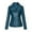 Blue, variant on IROINNID Women's Faux Leather Jacket Long Sleeve Solid Color Notch Lapel Outwear, Leisure Leather Short Jacket with Pocket