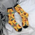 thumbnail image 5 of Bingfone Compression Socks for Women and Men Long Socks for Running Athletic Cycling Nurse- Colorful Bohemian Sunflower, 5 of 6