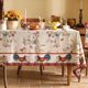 thumbnail image 2 of Mantel rectangular rojo vintage de diseño patdrea 140x220 cm, 2 of 9