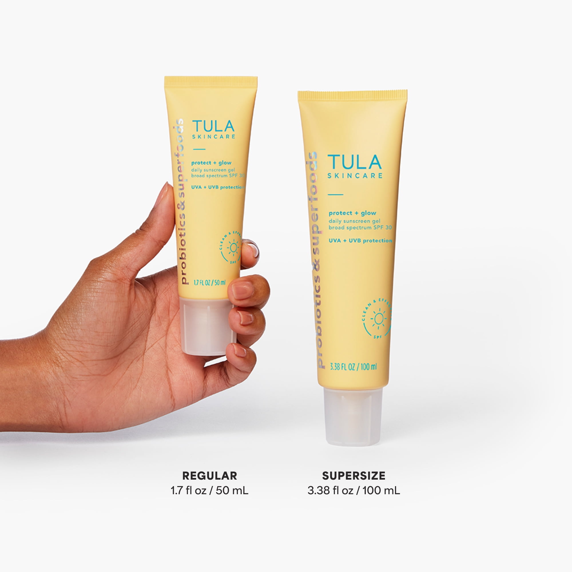 TULA Daily SPF 30 Sunscreen Gel - Broad Spectrum, Non-Greasy, Reef-Safe with Blue Light Pollution Protection