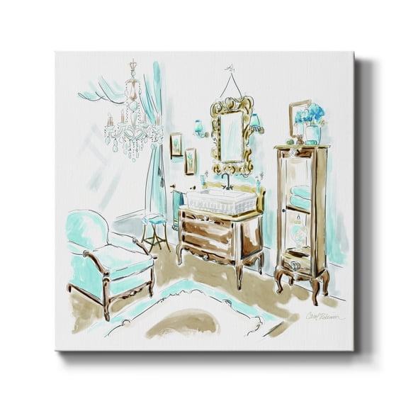 Blue Opulence I-Premium Gallery Wrapped Canvas - Ready to Hang