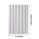 thumbnail image 5 of Cortina de ducha blanca para baño, decoración de baño, tela de poliéster lavable, 0,8 x 1,8 m (ganchos no incluidos), 5 of 8