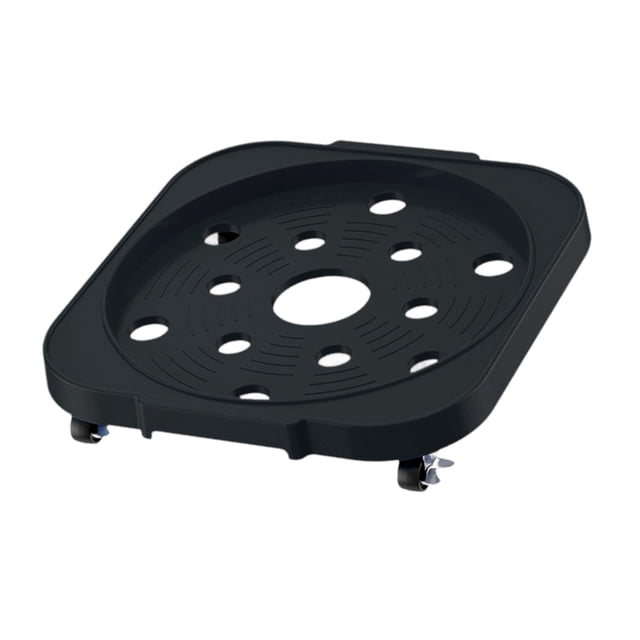 DOLITY Movable Gas Bottle Stand Multifunction Propane Tank Holder for Potted Plants Black