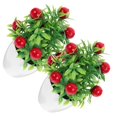thumbnail image 4 of Here's a polished and professional product description based on your input:\n\n \n\n**2PCS Artificial Fruit Tree with Pot – Lifelike Miniature Bonsai, 4 of 5