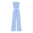 thumbnail image 1 of Conjunto de Dos Piezas para Mujer PRETTYGARDEN Top Corto y Pantalones Acanalados XXL, 1 of 7