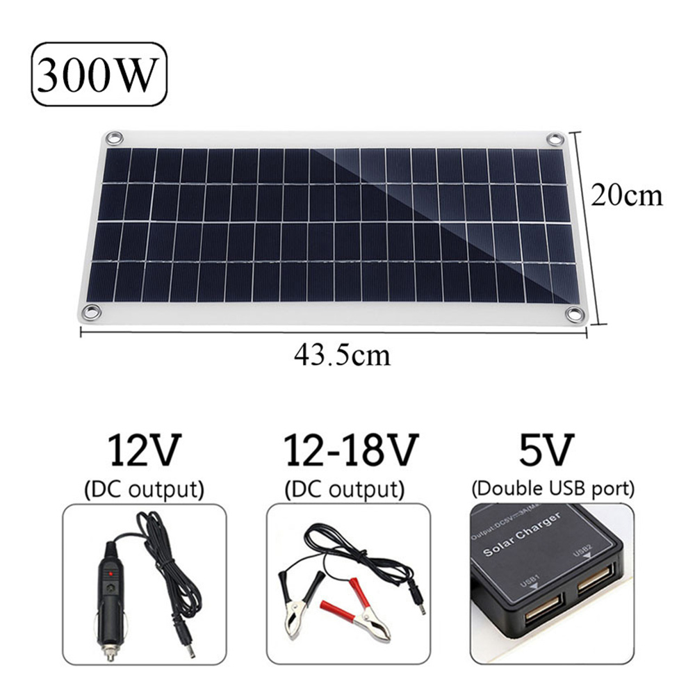 300W Flexible Solar Panel Solar Cells, 50A Solar Controller Module