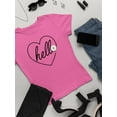thumbnail image 3 of Hello Heart W Daisy T-Shirt Women -Image by Shutterstock, Female x-Large, 3 of 4
