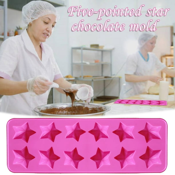 Xihbxyly Molde para Tartas, Silicona Rosa de Grado Alimenticio, Diseño de Media Forma, Apto para Horno, Microondas y Congelador, Versátil para Hornear Galletas, Magdalenas y Fondant, Ideal para Repos