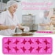thumbnail image 1 of Xihbxyly Molde para Tartas, Silicona Rosa de Grado Alimenticio, Diseño de Media Forma, Apto para Horno, Microondas y Congelador, Versátil para Hornear Galletas, Magdalenas y Fondant, Ideal para Repos, 1 of 1