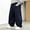 Black, variant on Spazoro Boys 100% Cotton Wide Leg Pants with Pockets, Elastic Waist Baggy Breathable Casual Trousers for Street Daily Wear Black Size 7-8