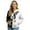 Butterfly Print White Black, variant on SCRAWLGOD Butterfly Splash Print Violet White Womens Zip Up Long Sleeve Crewneck Sweatshirt Jacket Casual Loose Coats With Pockets Stylish Comfortable Lightweight Outerwear, S