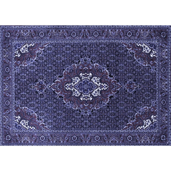 Ahgly Company Indoor Rectangle Persian Blue Traditional Area Rugs, 2' x 5'