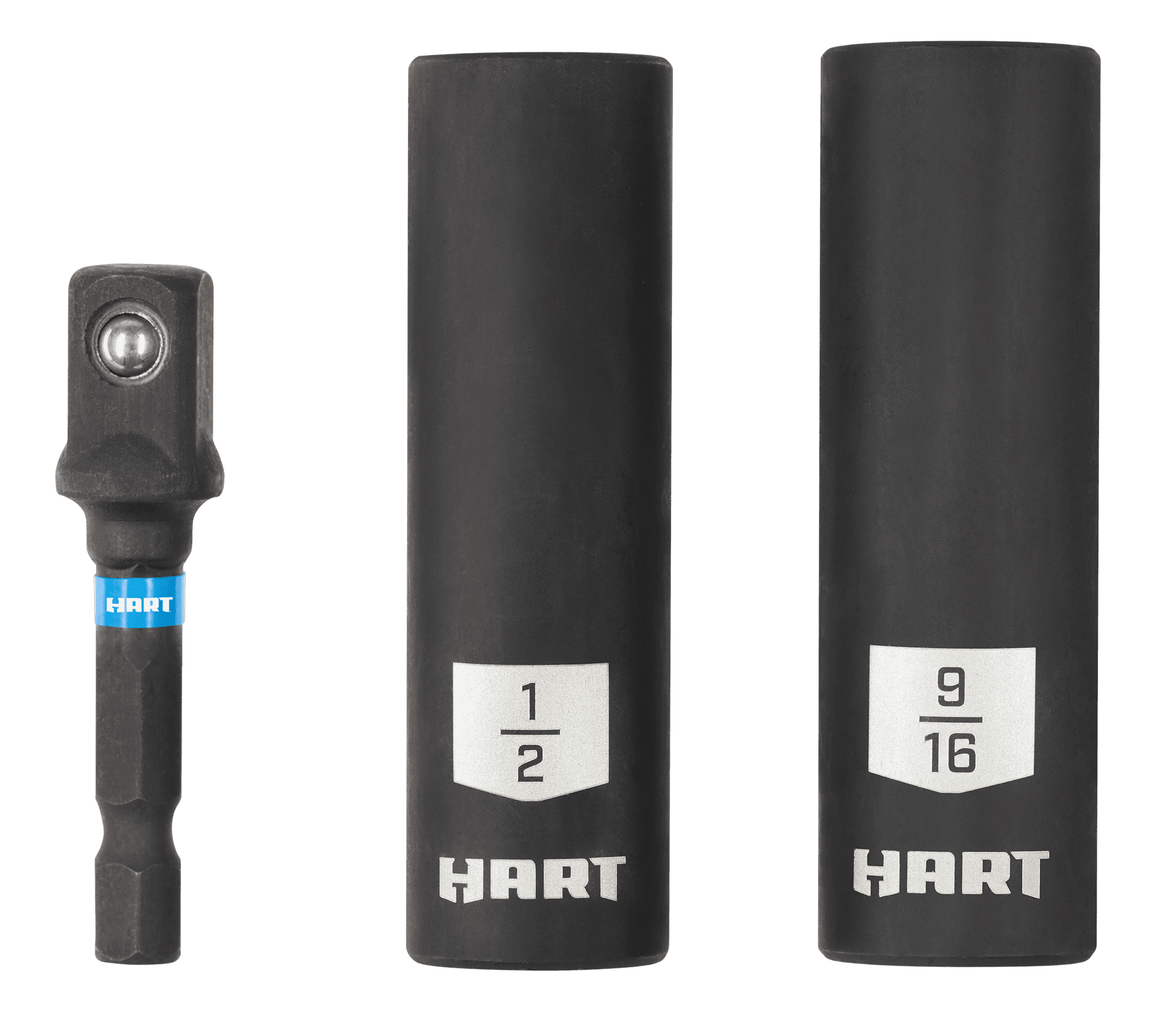 HART 3-Piece Deep Well Impact Socket Set