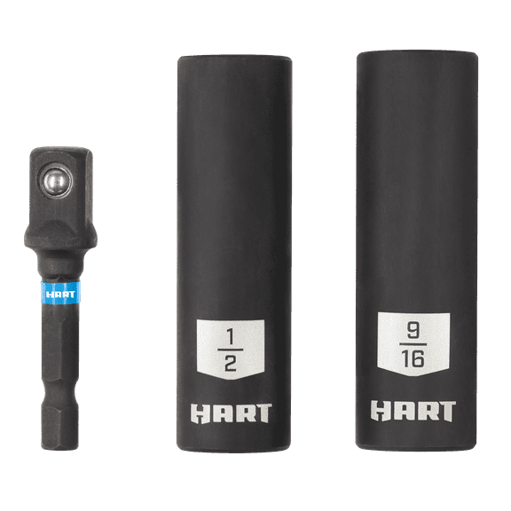 HART 3-Piece Deep Well Impact Socket Set