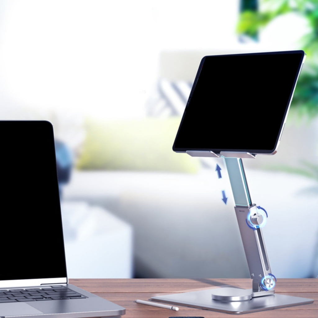 Aluminum Alloy Tablets Stand Foldable and Adjustable Holder Dock for Phones