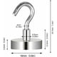 thumbnail image 2 of Ganchos magnéticos, ganchos de imán fuerte de neodimio para colgar en refrigeradores y superficies de acero, resistentes con revestimiento resistente a la oxidación, fácil instalación, ideales para, 2 of 5