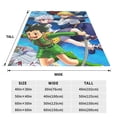 thumbnail image 6 of Hunter X Hunter Cartoon Printing Throw Blanket, All Seasons Flannel Fleece Blanket, Soft & Warm Plush Blankets for Couch Sofa Bed Camping Travel, 40"x30", 6 of 9