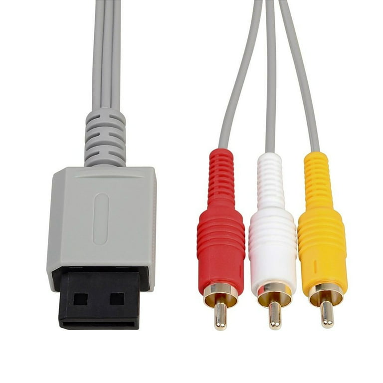 CableVantage Audio Video AV Composite 3 RCA Cable for Nintendo Wii