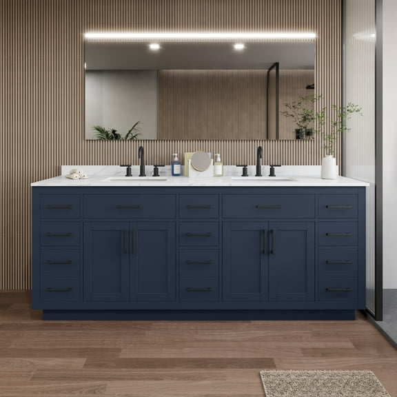 Wyndham Collection Wcg262684d-Qtz-Us3mxx Beckett Tk 84" Free Standing Double Basin Vanity