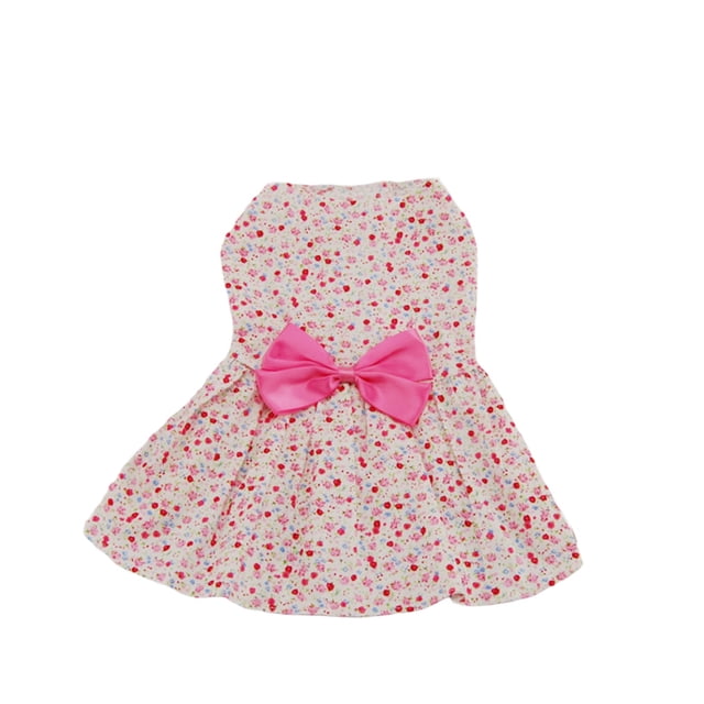 Greeniant Ropa para mascotas Vestidos cómodos Ropa elástica para mascotas Faldas Trajes transpirables encantadores Fiesta de ocio para primavera verano Ropa para mascotas Rosa XS Greeniant PT000681-06