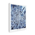 thumbnail image 2 of Trademark Fine Art 'Belfast Northern Ireland City Map Blue' Canvas Art by Michael Tompsett, 2 of 4