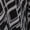 Black & White Diamond Links, variant on Women's Plus Size 3/4 Sleeve V-Neck Top - Black & White Diamond Links -1X