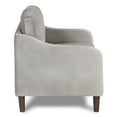 thumbnail image 4 of Furniture of America Litt Upholstered Fabric Gray Loveseat with Cushions, 4 of 10