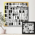 thumbnail image 4 of Designart 'Abstract Black and White Bricks' Modern Framed Art Print, 4 of 4