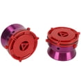 thumbnail image 4 of par de adaptadores de cubo NAB abridor de cinta de carrete a carrete de aluminio pulido profesional para Studer ReVox para Akai para Teac púrpura, 4 of 5