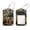 multicolored 2, variant on PhooArto 2 Pcs Luggage Tags, Hens Chickens Pattern Privacy Cover ID Label with Stainless Steel Loop and Address Card for Travel Bag Suitcase