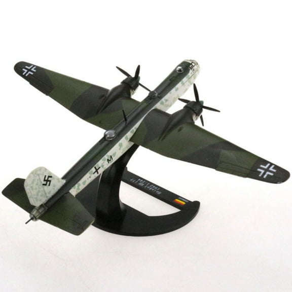 Detailed Restoration of WWII German Heinkel He 177 Attack Plane Model 1:144 Scale for Gift Giving