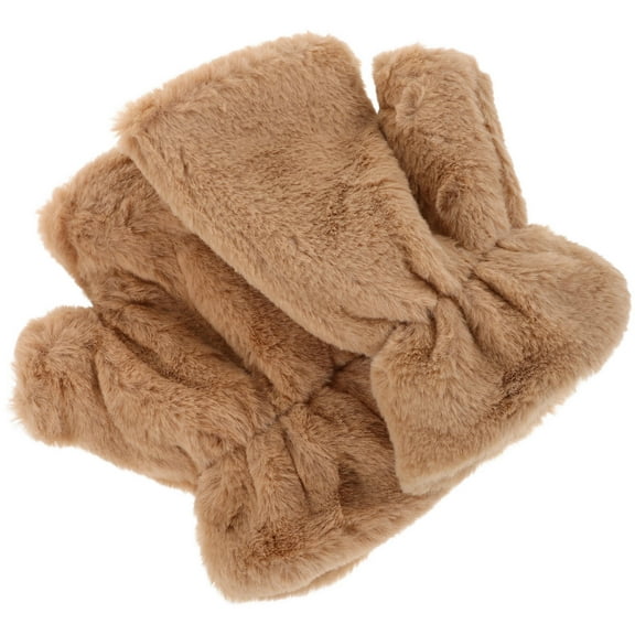 WEUVEB Winter Gloves Women Knit Gloves Plush 1 Pair Insulation Cycling