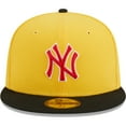 thumbnail image 2 of Men's New Era Yellow/Black New York Yankees Grilled 59FIFTY Fitted Hat, 2 of 6