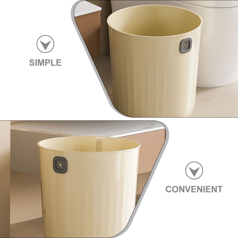 Masteelf 2pcs Trash Can No Lid Garbage Can Waste Basket Garbage Container for Bathroom