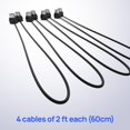 thumbnail image 2 of CME MIDI Cable 4-Pack - 2FT / 60cm, 5-pin DIN, Low-Profile - Mirrored 45-Degree Angled Ultra-Thin Plugs for Compact Spac, 2 of 9