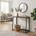 thumbnail image 3 of Escritorio Plegable Rectangular HOMEMAKE FURNITURE Industrial Clásico Nogal 80*40*74 cm, 3 of 7